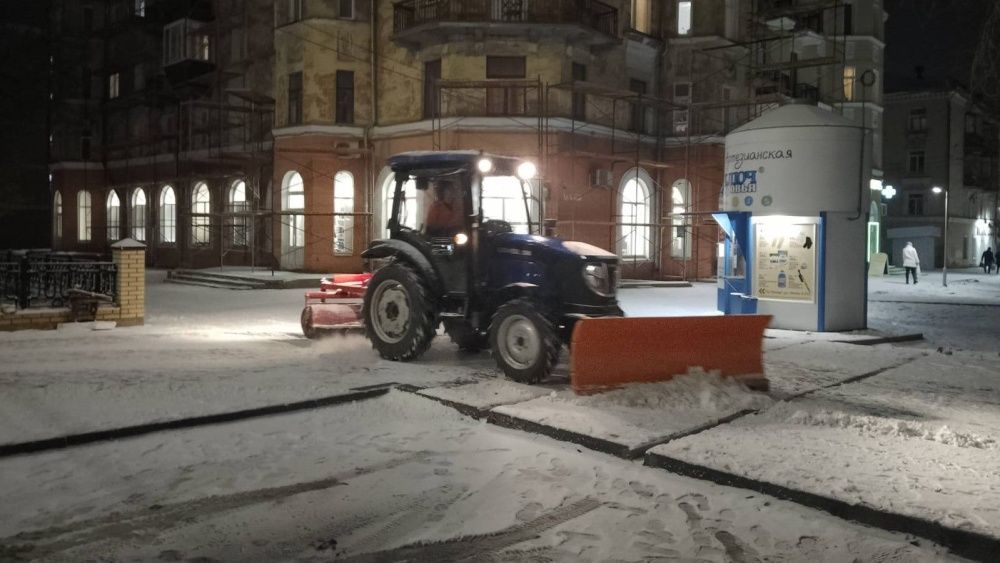 В городе проводится полноценная зимняя уборка